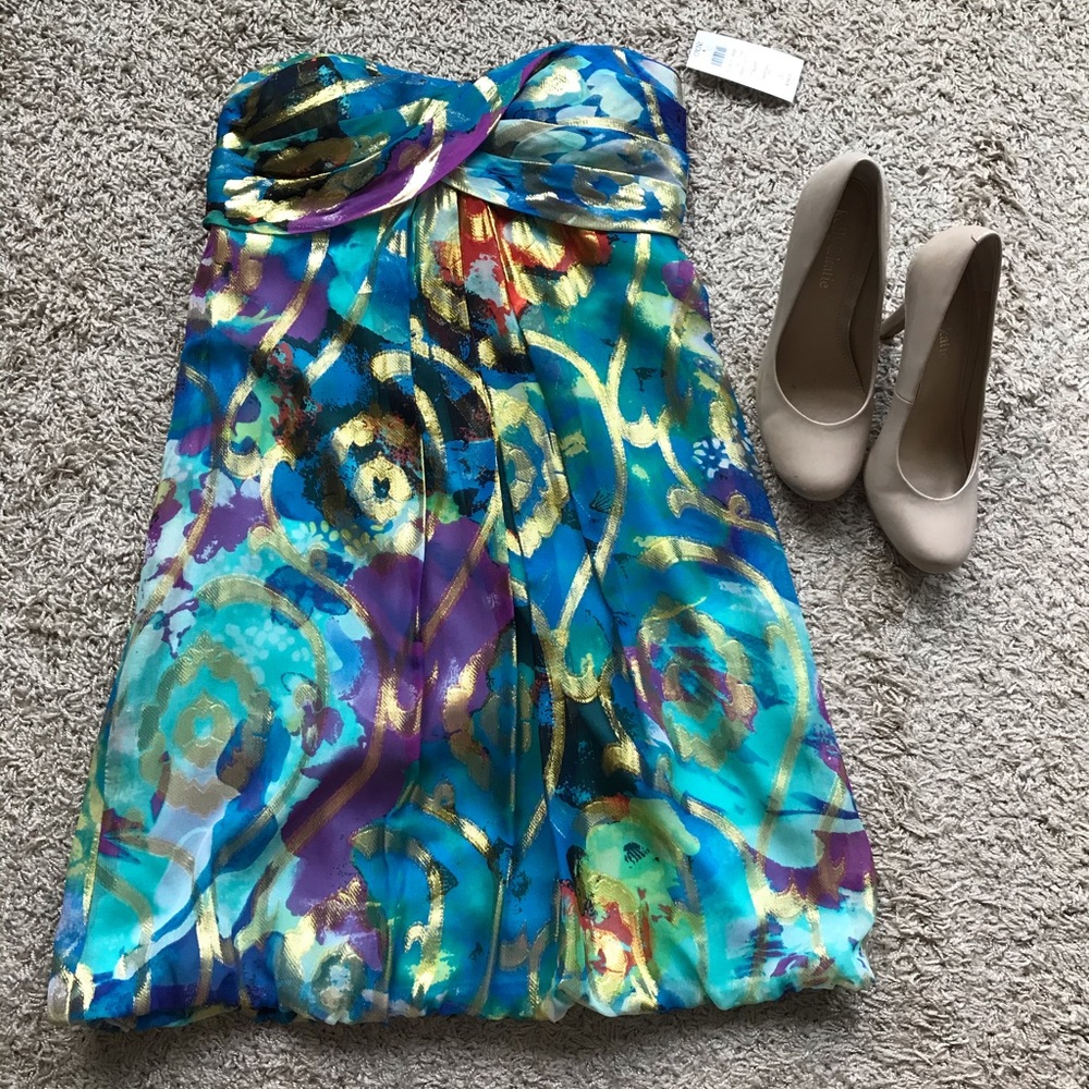 Cache Strapless Formal Dress